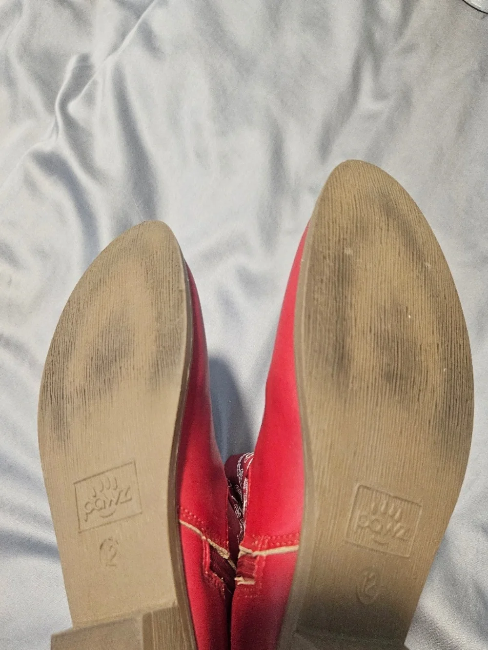 Toddle Girls red Cowboy Boots